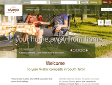 Tablet Screenshot of camping-olympia.com